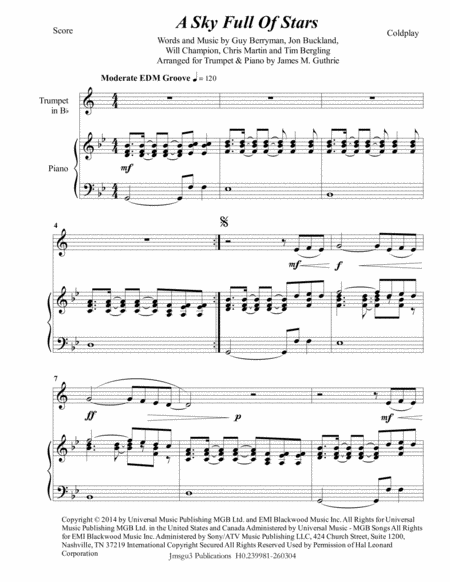 GTA III Theme Sheet music for Piano, Trumpet in b-flat, Vibraphone, Viola &  more instruments (Jazz Band)