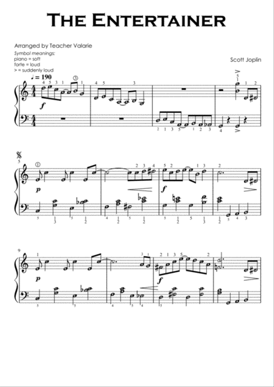 楽譜 A SCOTT JOPLIN SUITE 金管10重奏 楽譜】エンターティナー The Entertainer / Scott Joplin ギター
