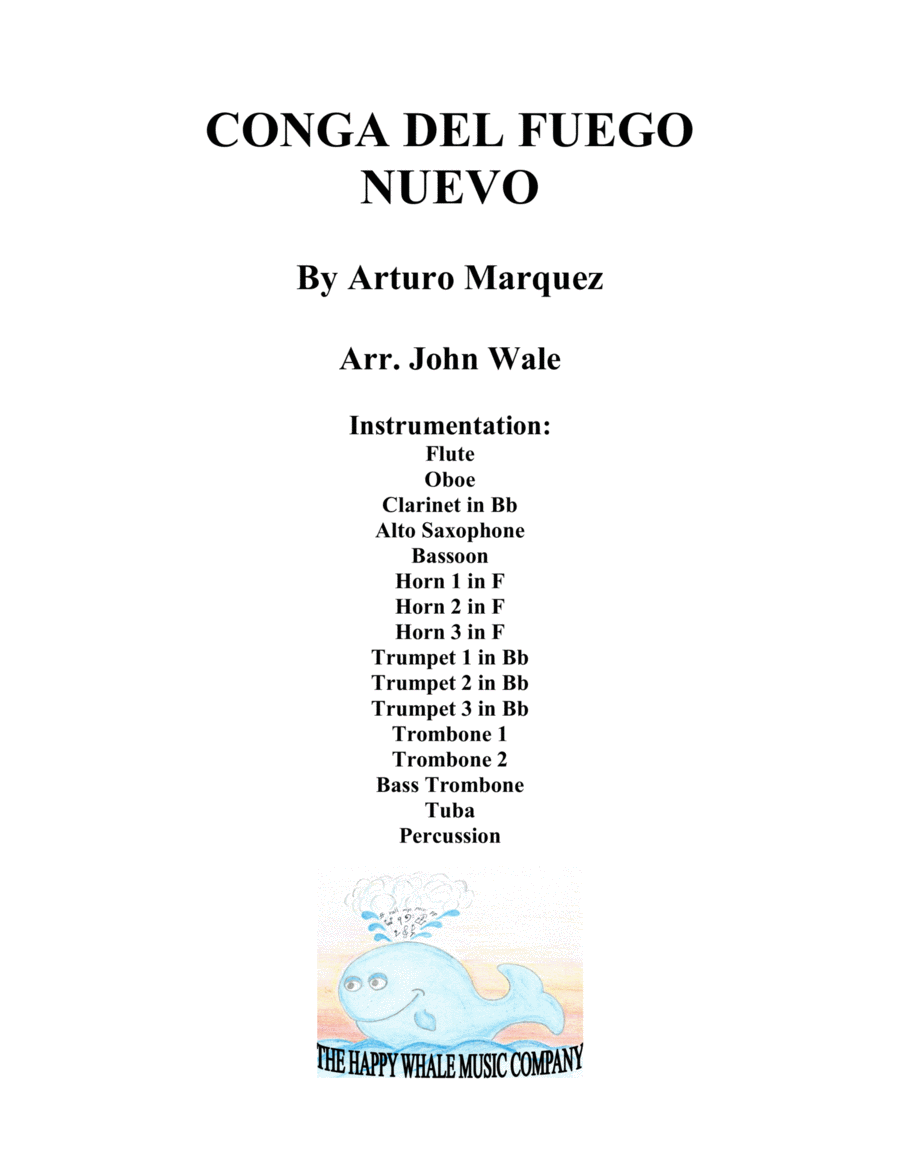Conga Del Fuego Nuevo Large Ensemble Digital Sheet Music Sheet