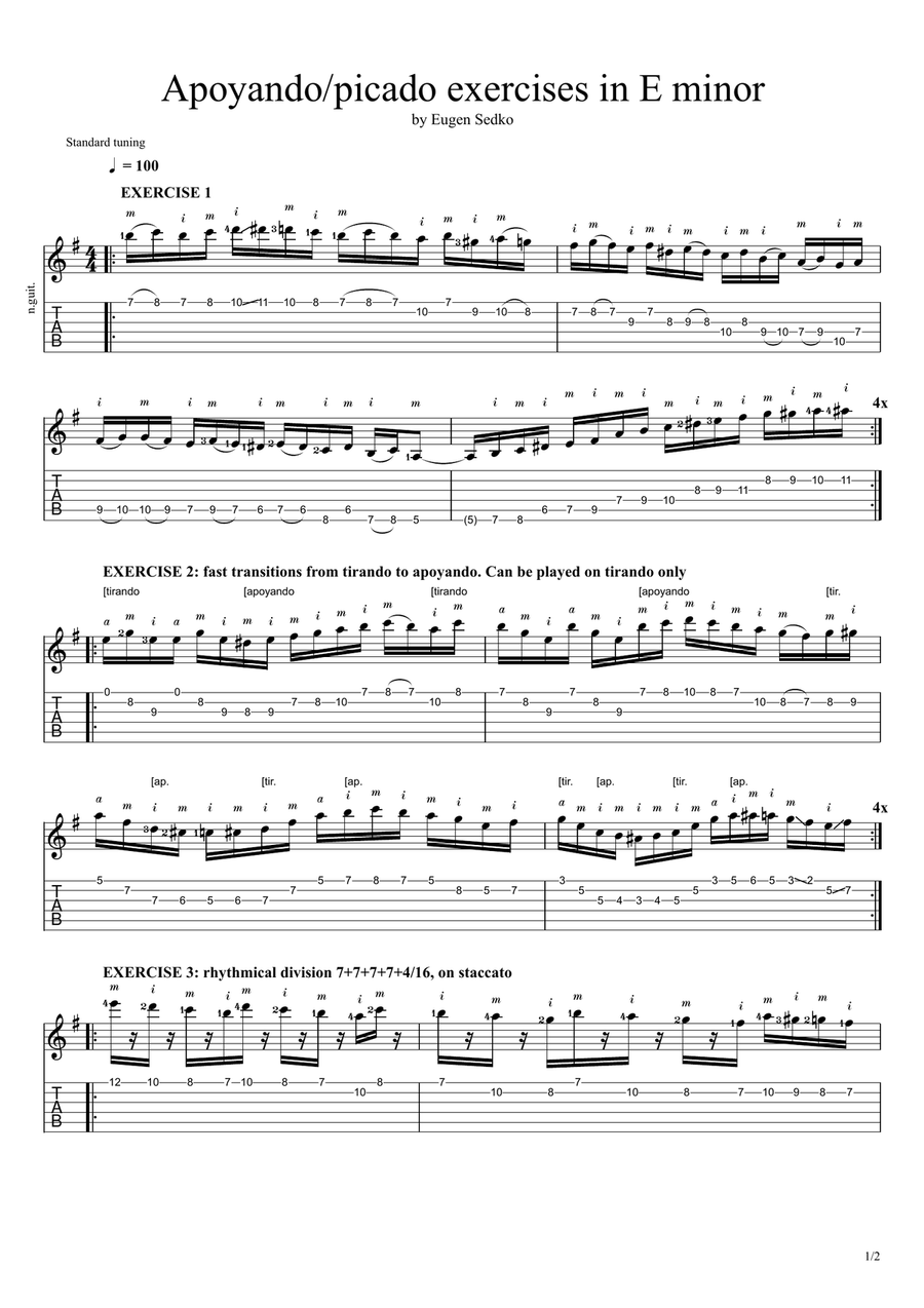 Picado guitar deals