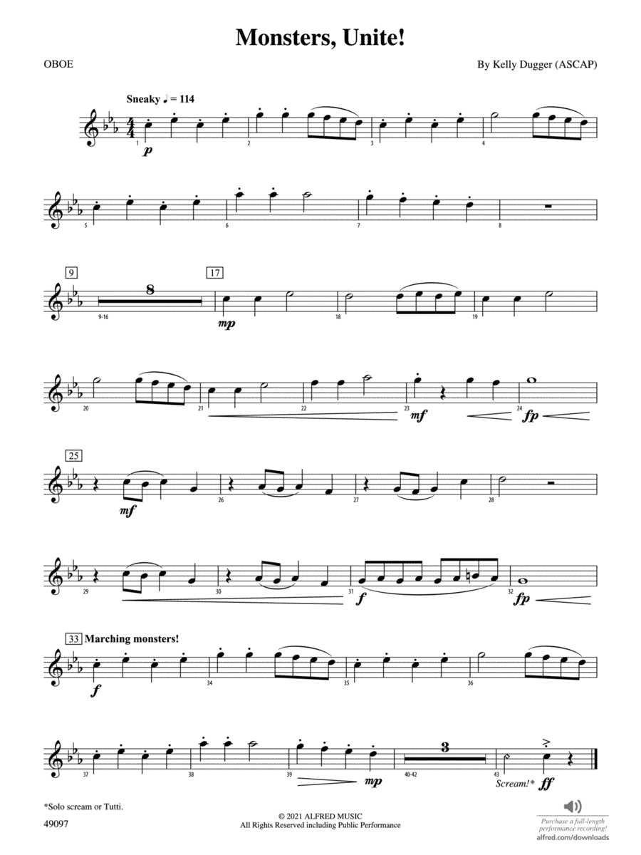 Hide And Seek - Yandere Song (Oboe) Sheet music for Oboe (Solo