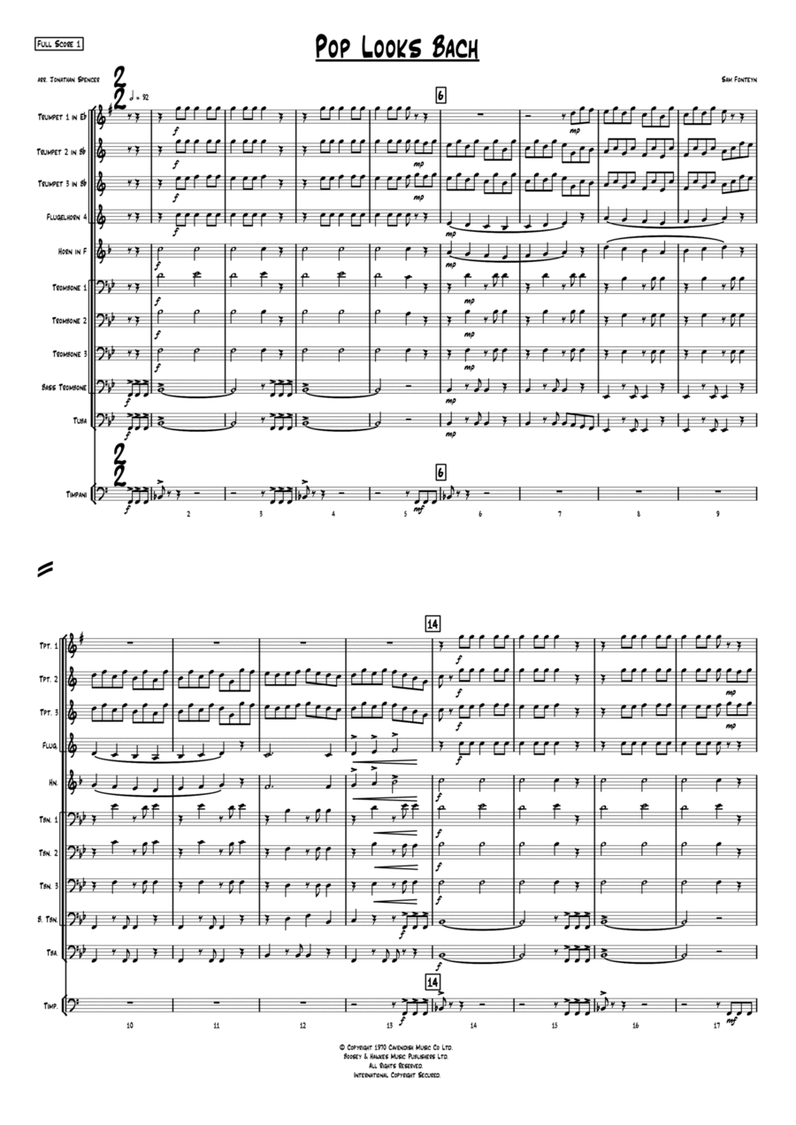 Pop Looks Bach - Brass Ensemble - Digital Sheet Music | Sheet Music Plus