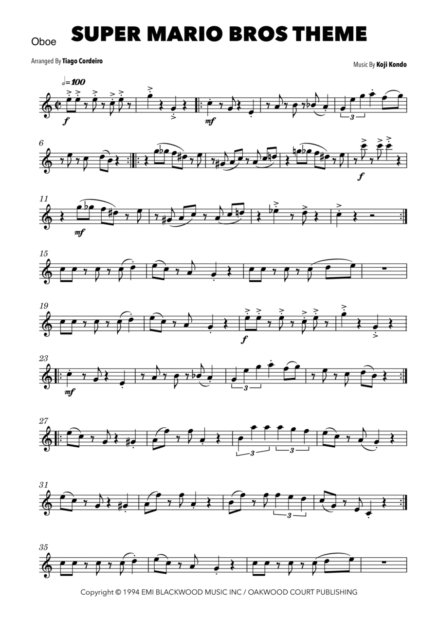 Super Mario Theme Sheet music for Piano (Solo)