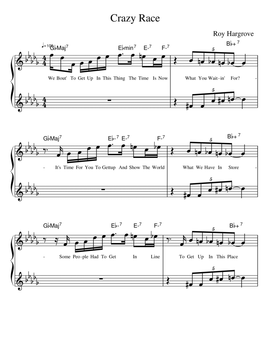 Crazy Race Easy Piano Digital Sheet Music Sheet Music Plus Crazy Race Easy Piano Digital Sheet Music Sheet Music Plus