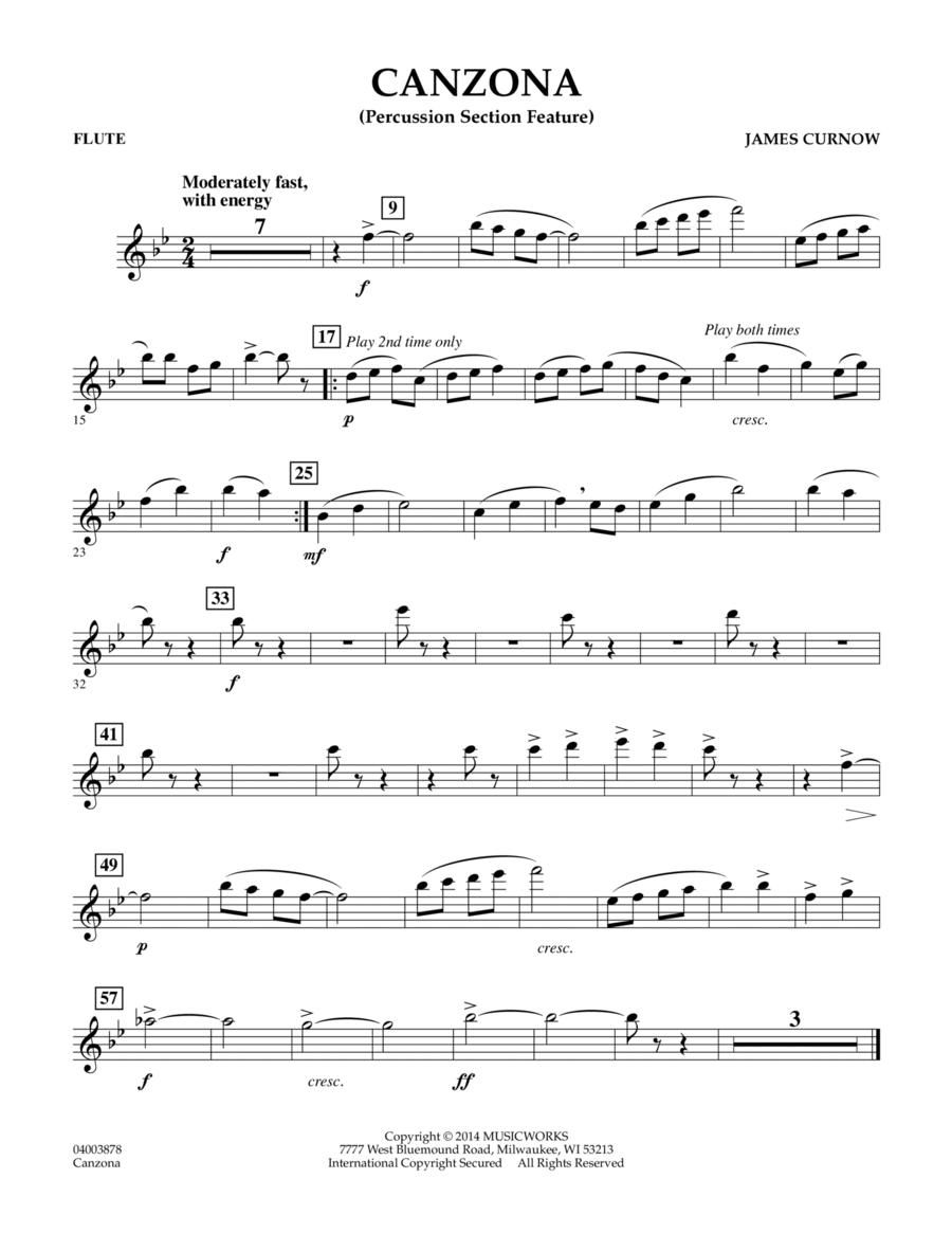 ● 吹奏楽楽譜 James Curnow / 式典のためのファンファーレ Fanfare And Flourishes (James Curnow) » Sheet Music for