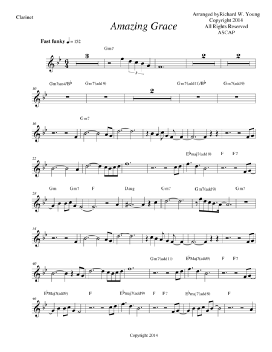 Amazing Grace Smooth Jazz Clarinet