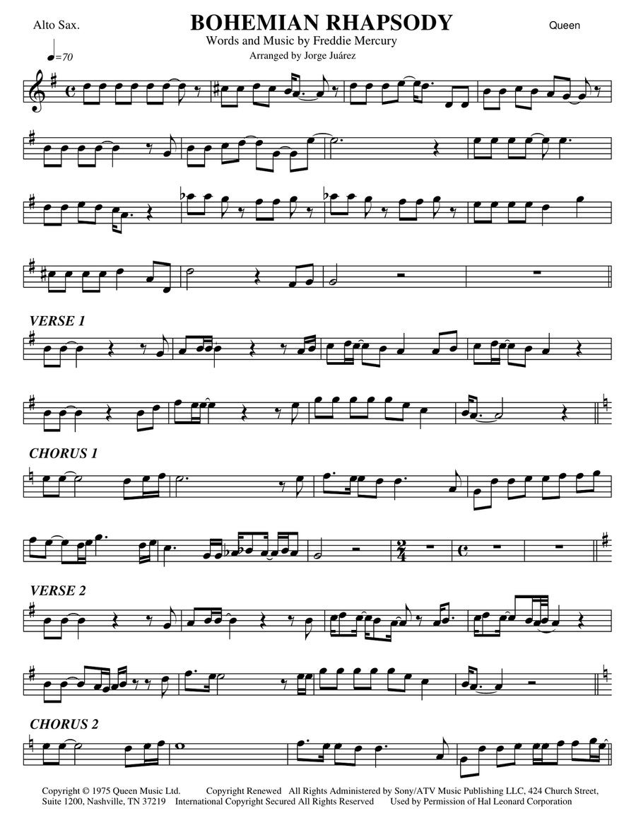 Rhapsody for Alto Saxophone and Piano - Alto Saxophone