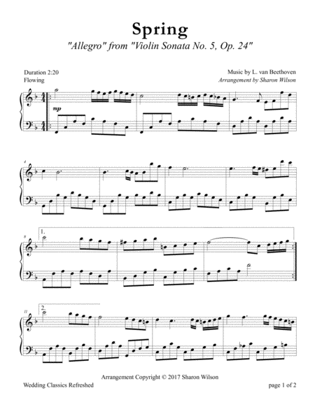 Spring and Whisper Sheet music for Piano (Solo)