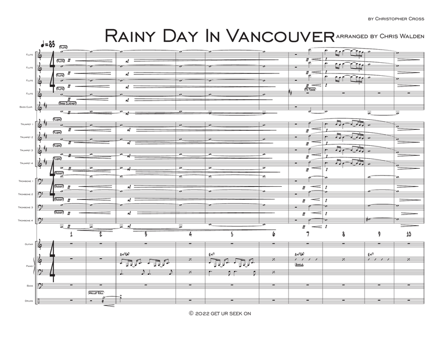 A Rainy Day In Vancouver Noten Kostenlos