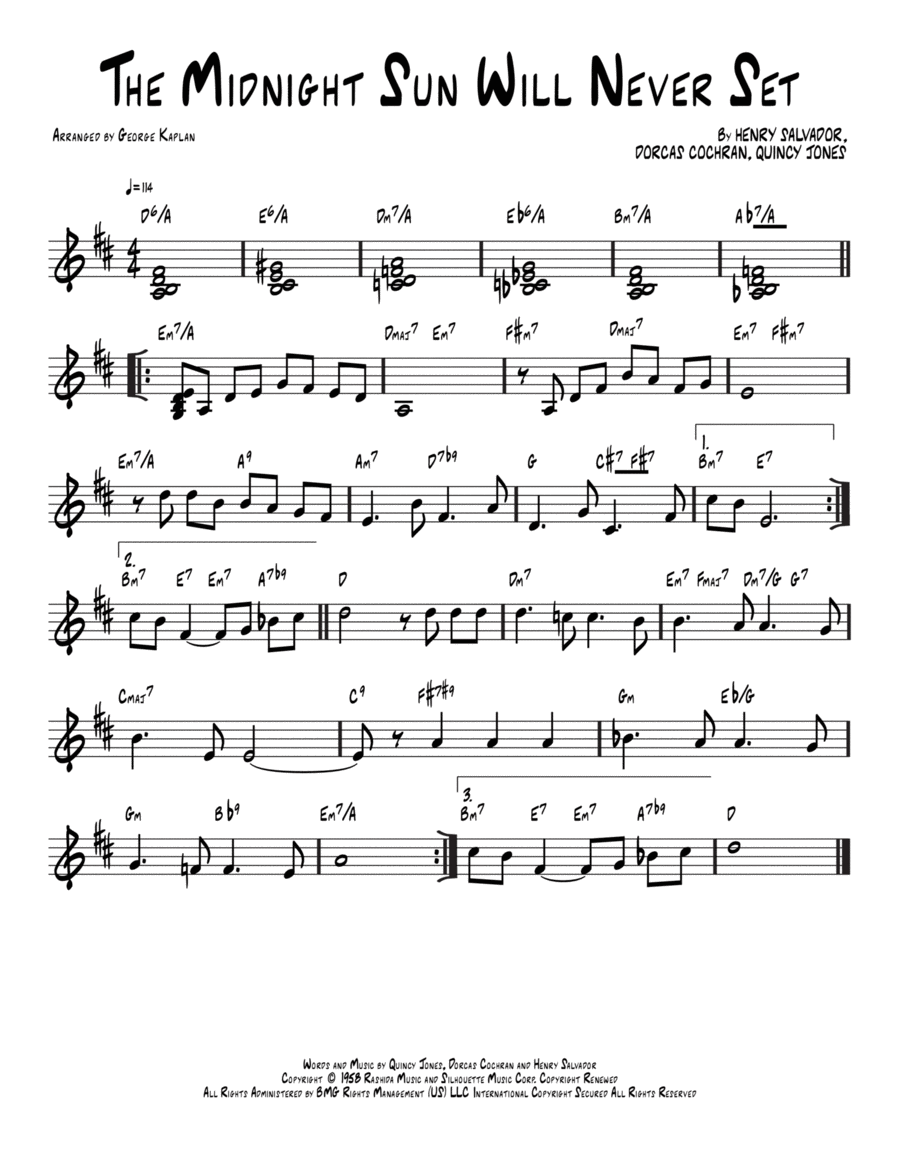 Midnight Sun for Flute and Piano - Download Sheet Music PDF file