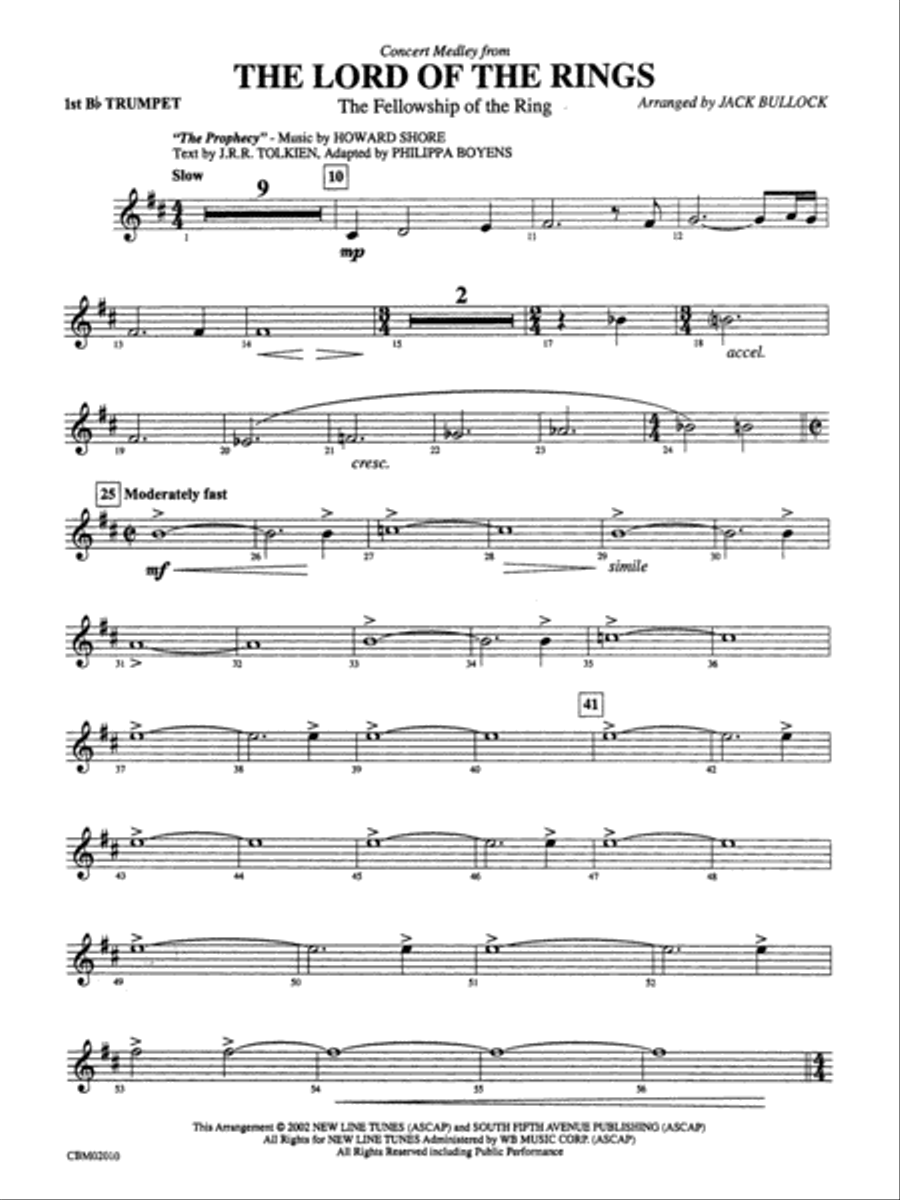 Lord of the clearance rings trumpet