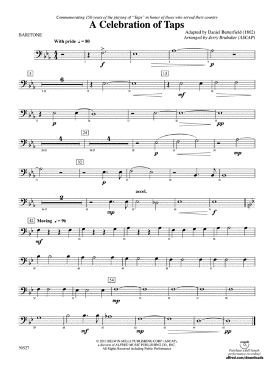 Afterlife: Baritone B.C.: Baritone B.C. Part - Digital Sheet Music