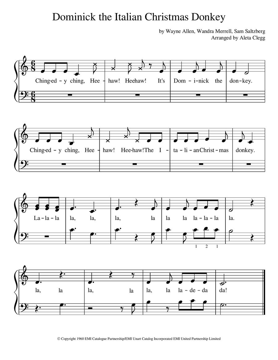 Dominick the clearance donkey song