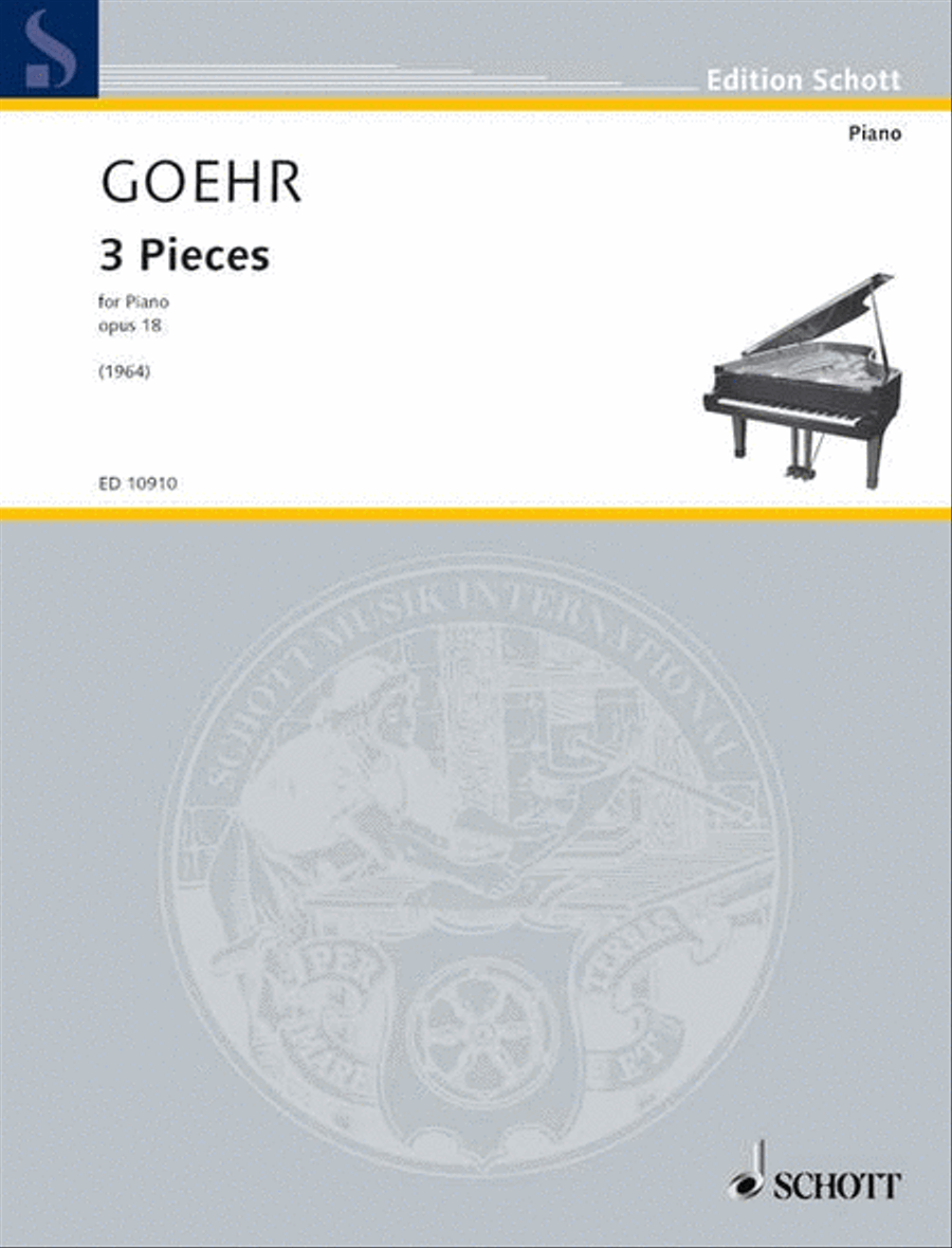 3 Pieces by Alexander Goehr - Piano Solo - Digital Sheet