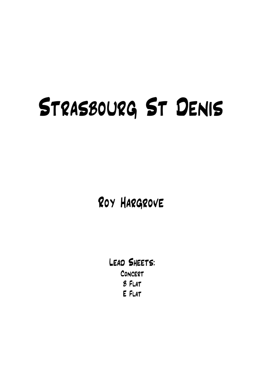 Strasbourg St. Denis Jazz Ensemble Digital Sheet Music Sheet
