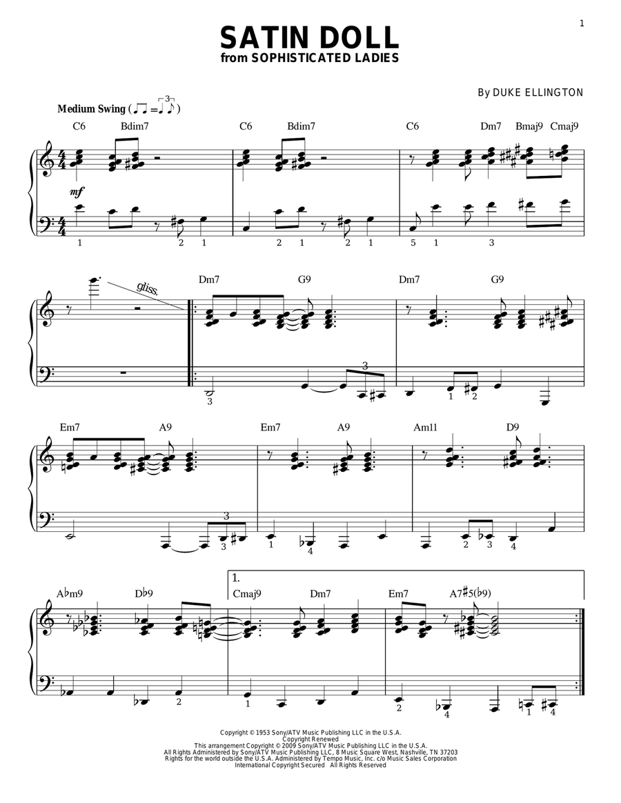Satin Doll arr. Brent Edstrom