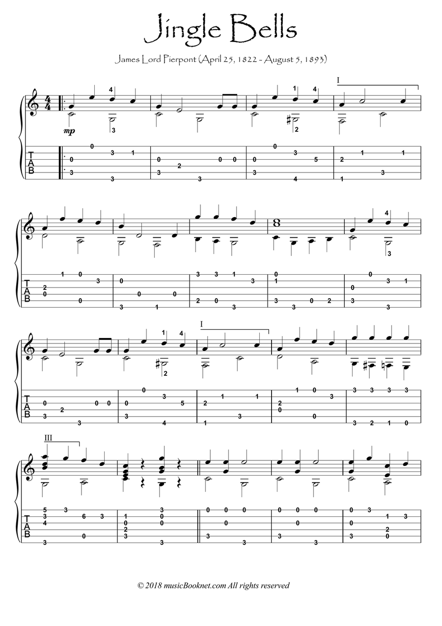 Jingle bells guitar deals