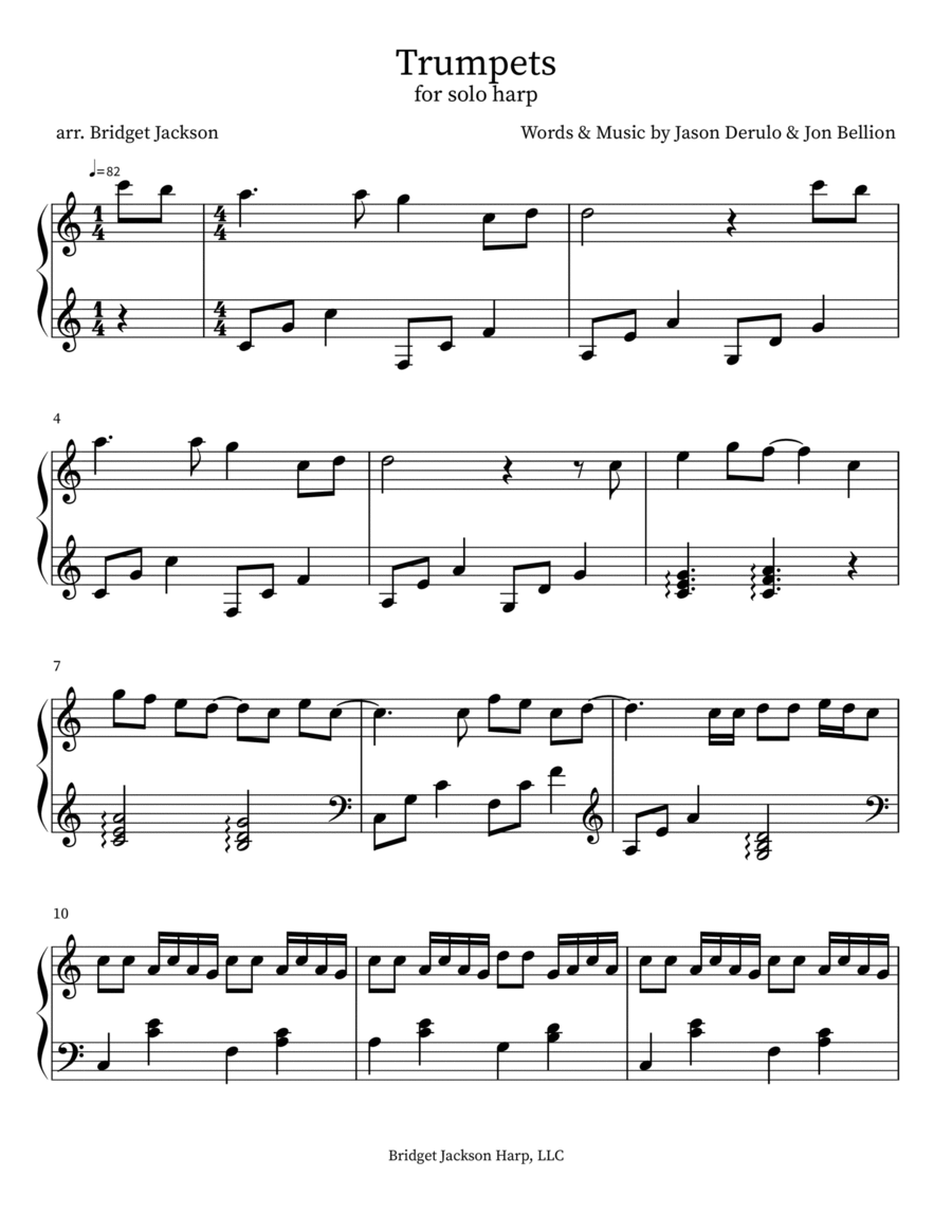Trumpets by Jason Derulo Trumpet Digital Sheet Music Sheet Music Plus
