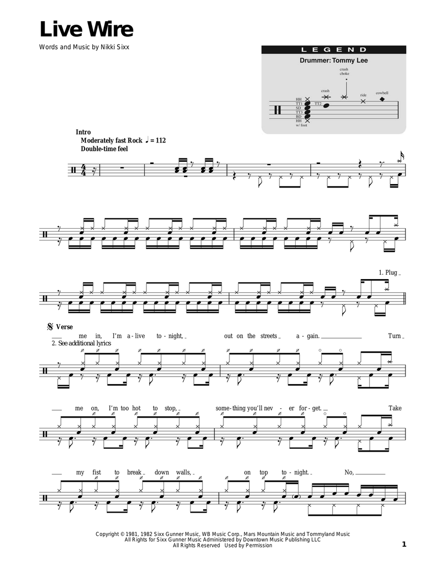 Live Wire Guitar Lesson - Motley Crue 