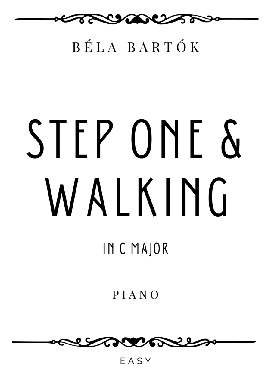 Bartok Step One and Walking (Nos. 1 & 2) in C Major Easy by Bela