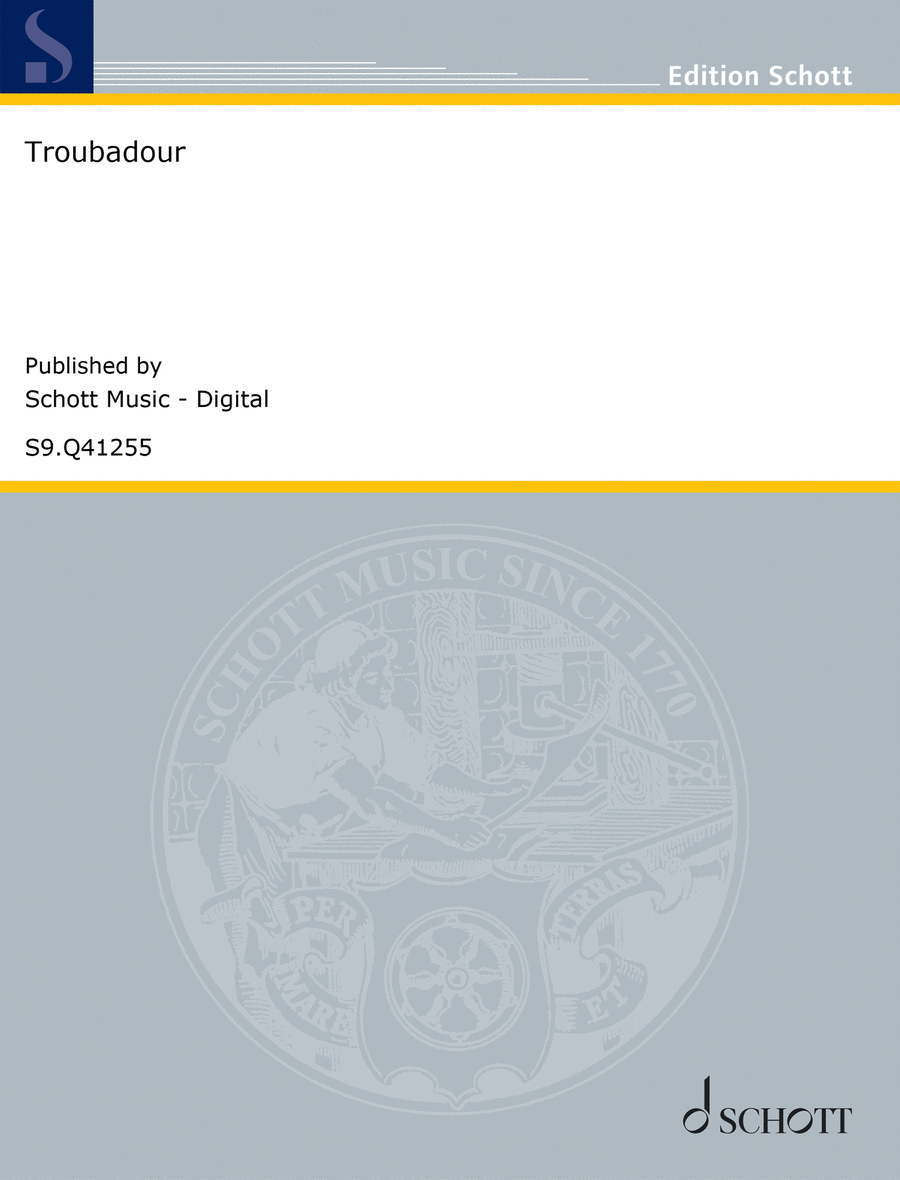 Troubadour BFlat Digital Sheet Music Sheet Music Plus