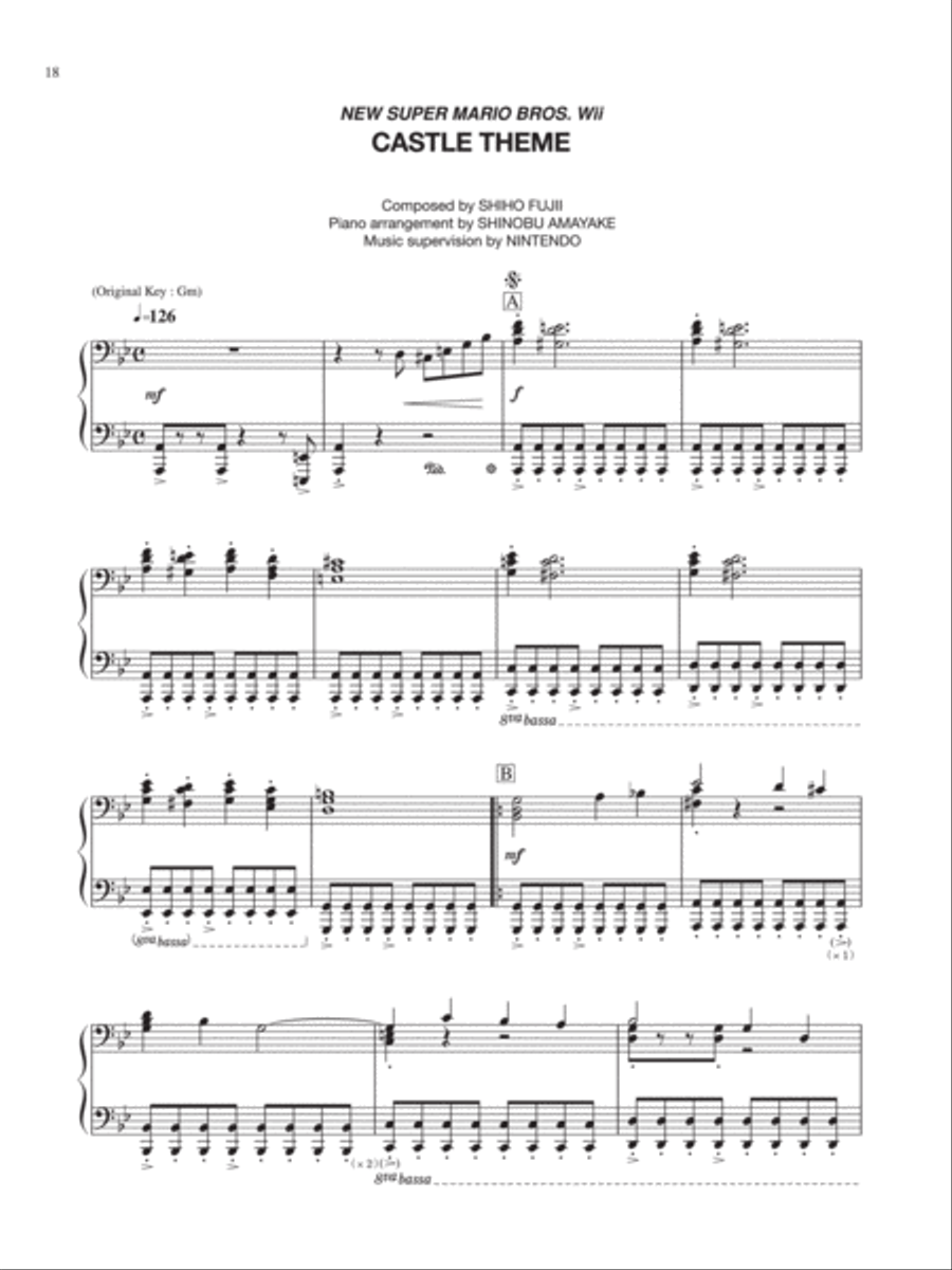 Super Mario Theme Sheet music for Piano (Solo)