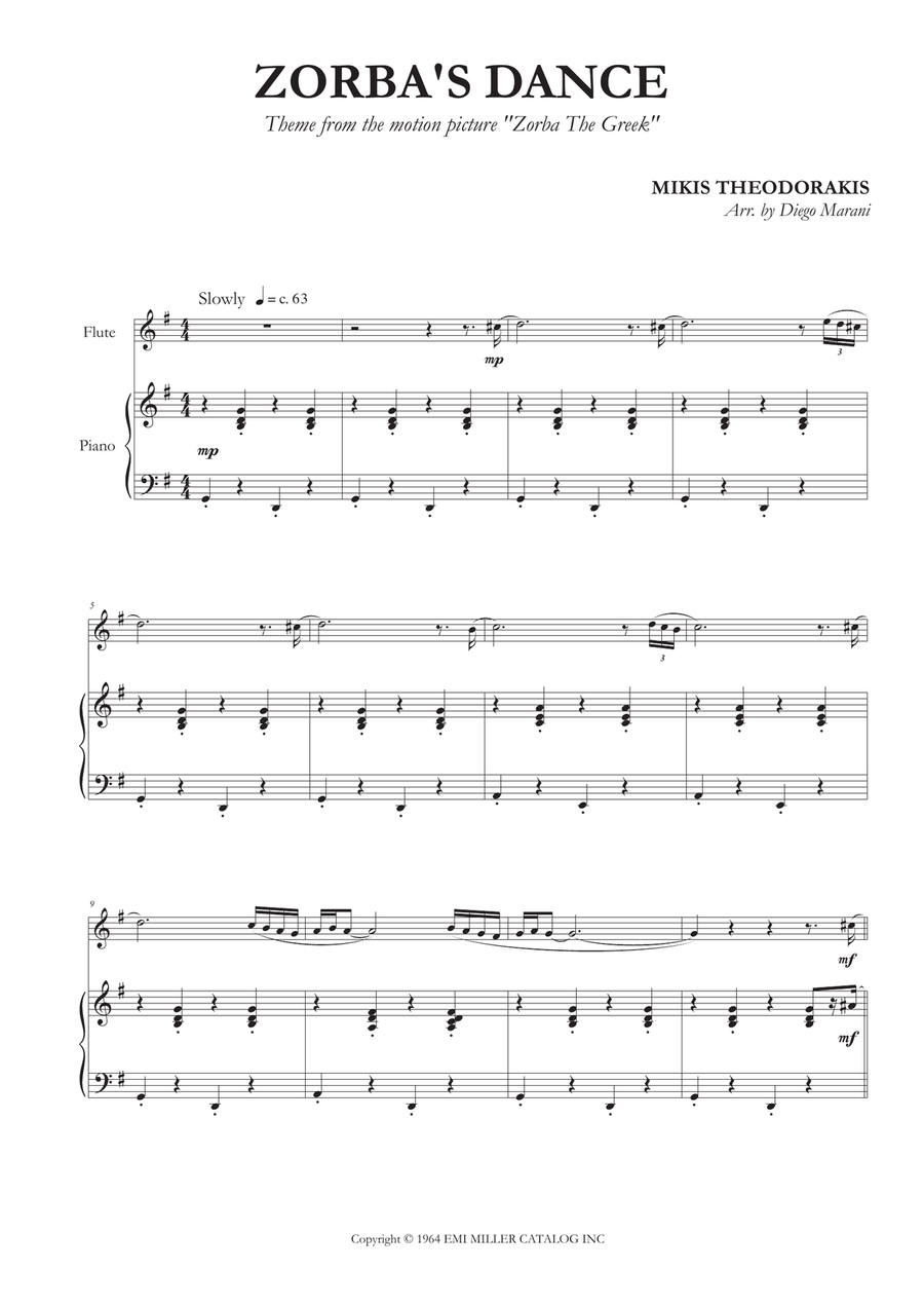 Zorba the greek guitar sheet music hotsell