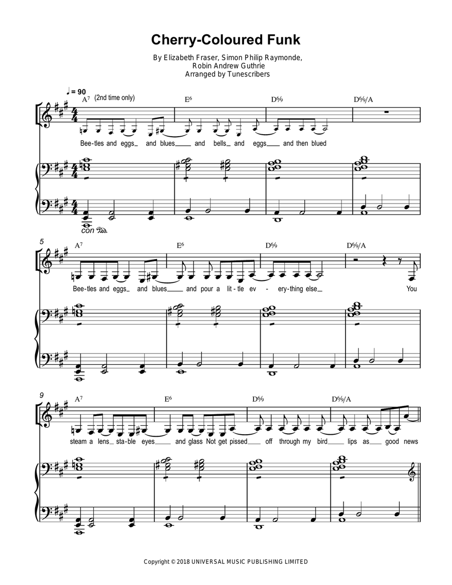 CherryColoured Funk Voice Digital Sheet Music Sheet Music Plus