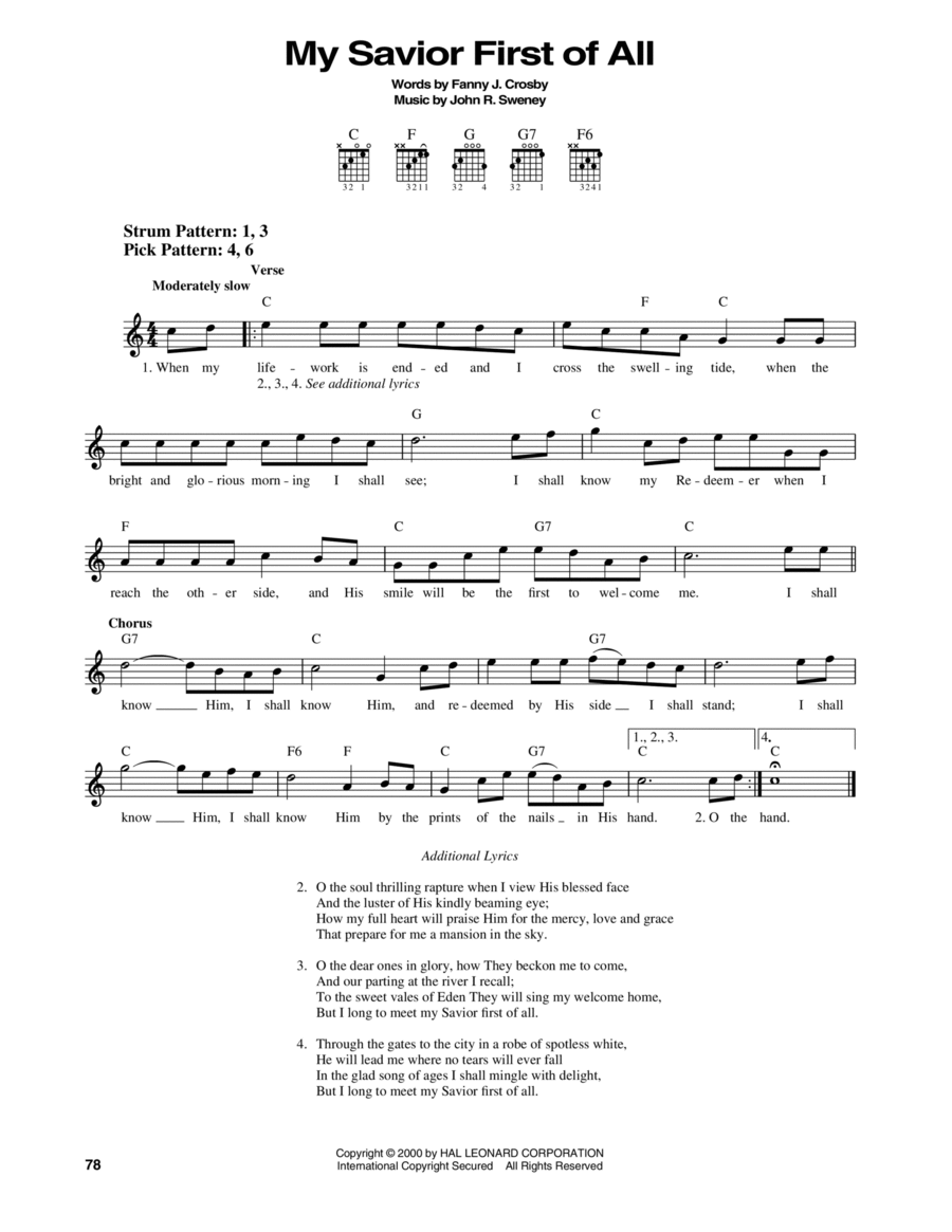 My savior first of all easy guitar digital sheet music sheet