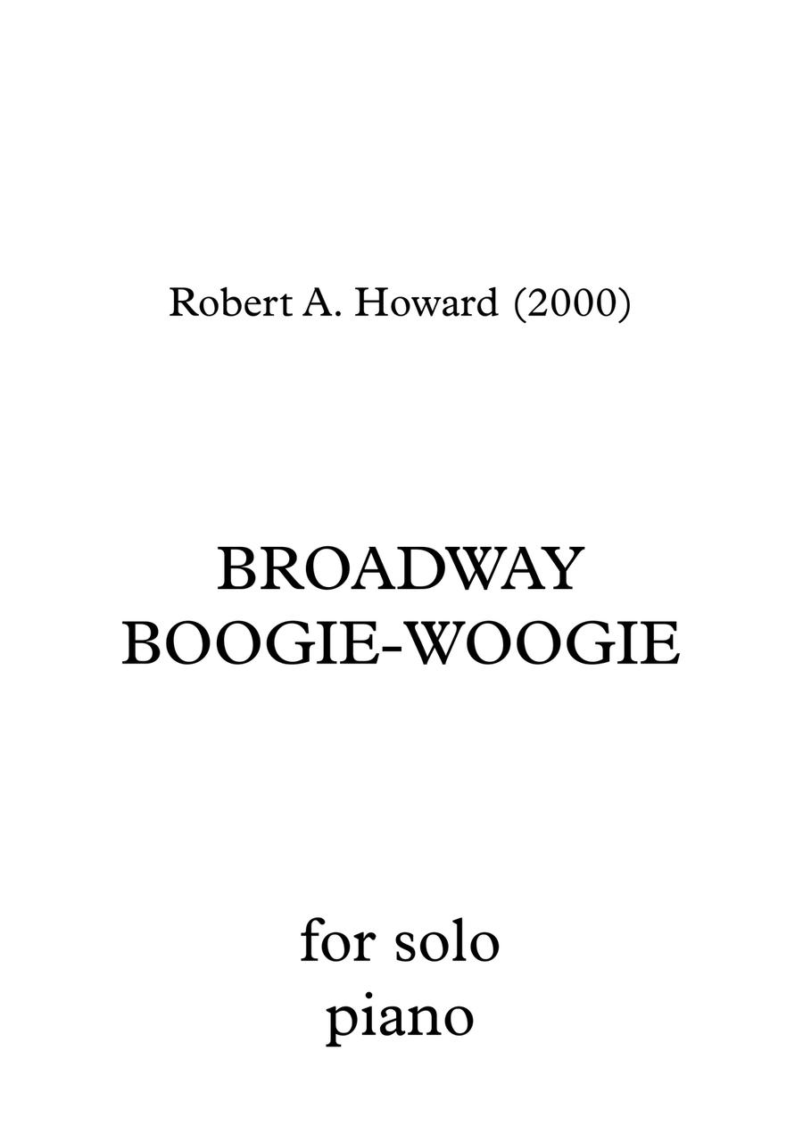 Broadway BoogieWoogie Piano Solo Digital Sheet Music Sheet Music