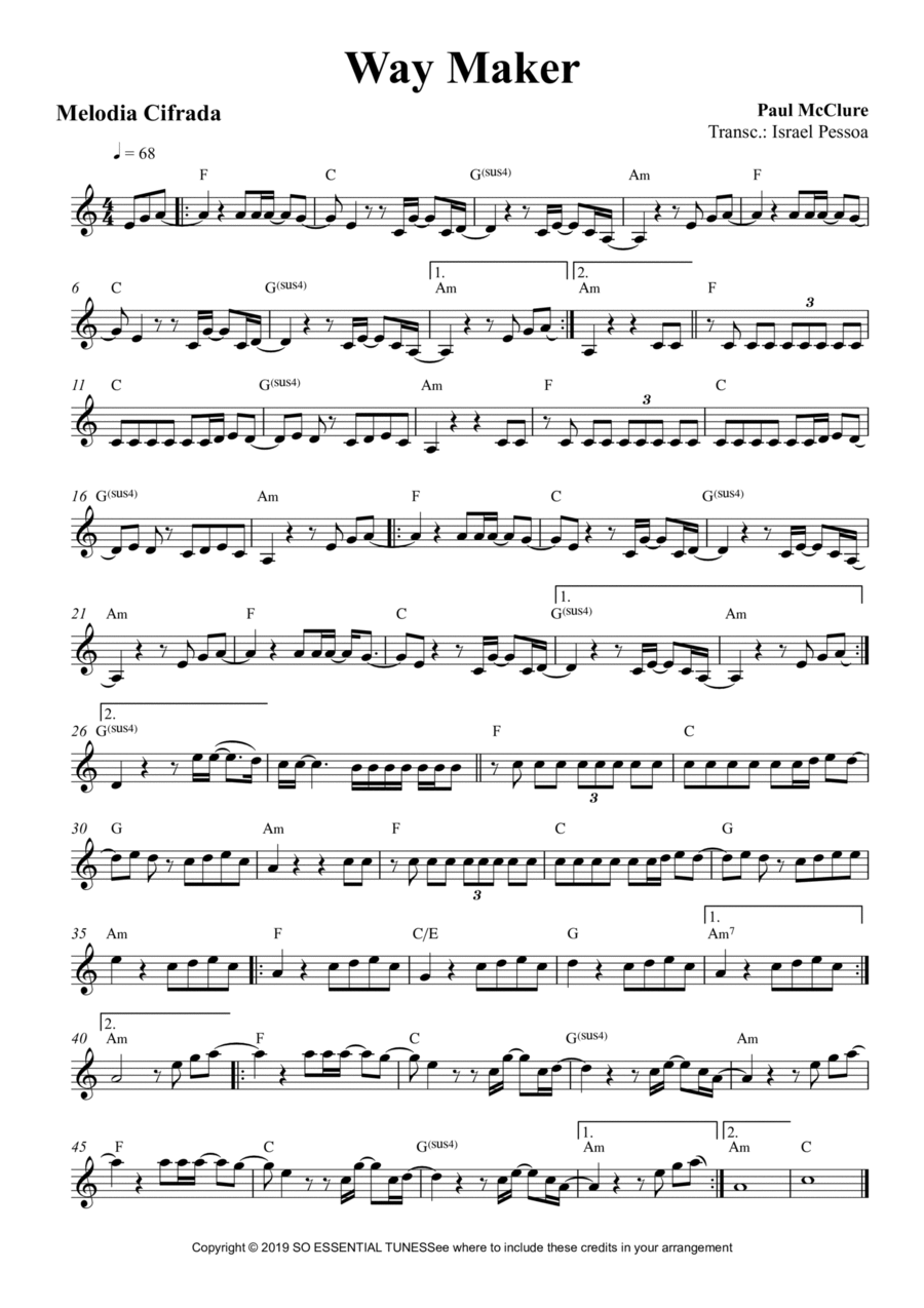 Way Maker Sheet Music - 35 Arrangements Available Instantly - Musicnotes