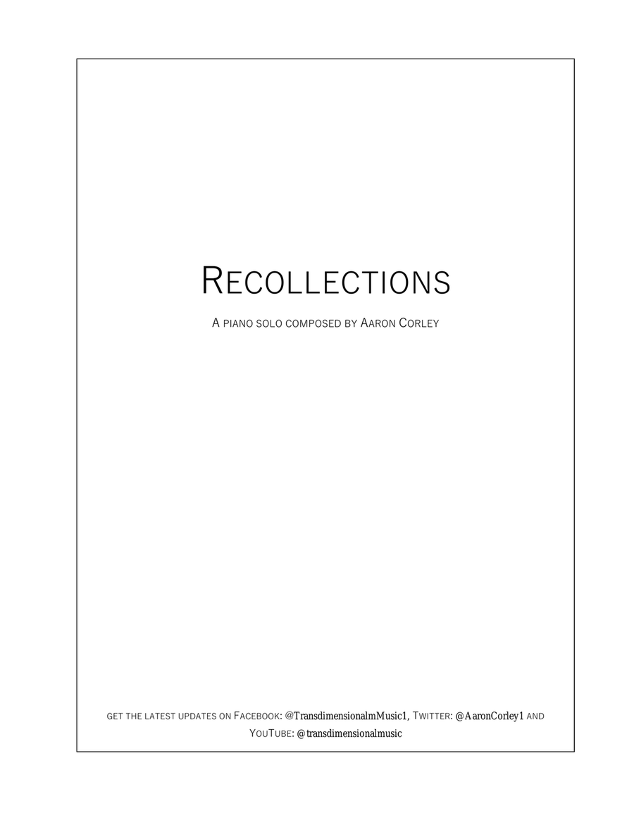 Recollections - Piano Solo - Digital Sheet Music | Sheet Music Plus