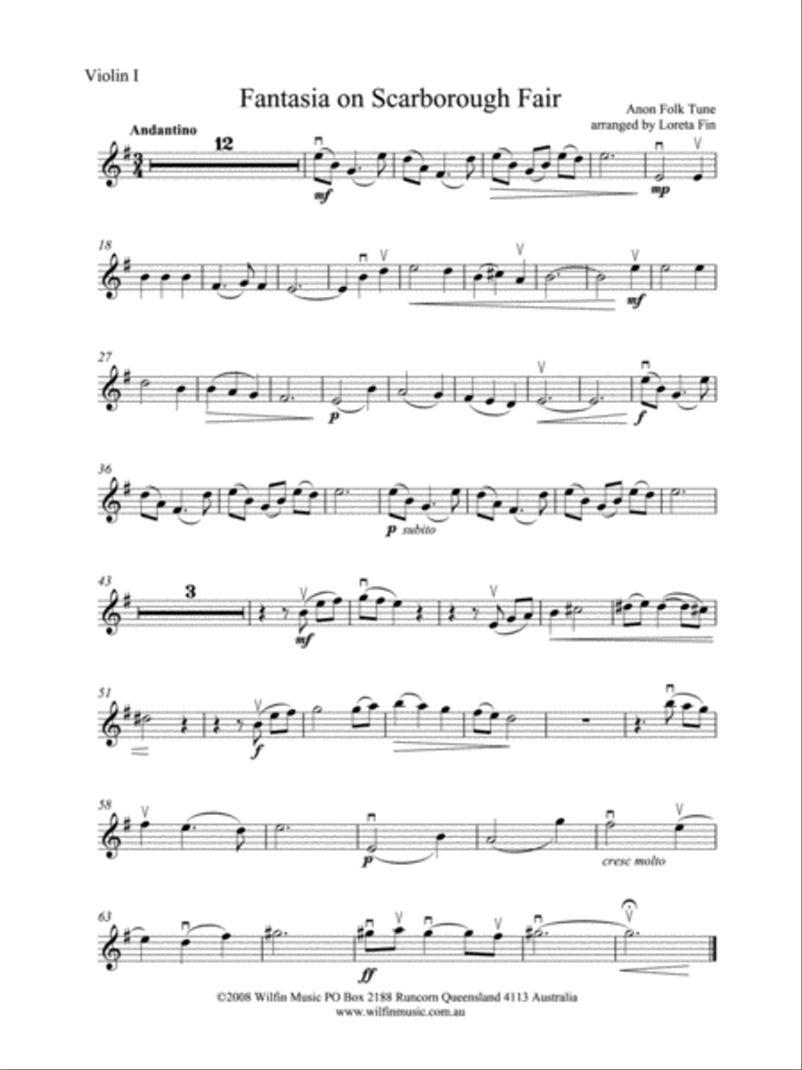 Scarborough Fair Sheet music for Violin (Solo)