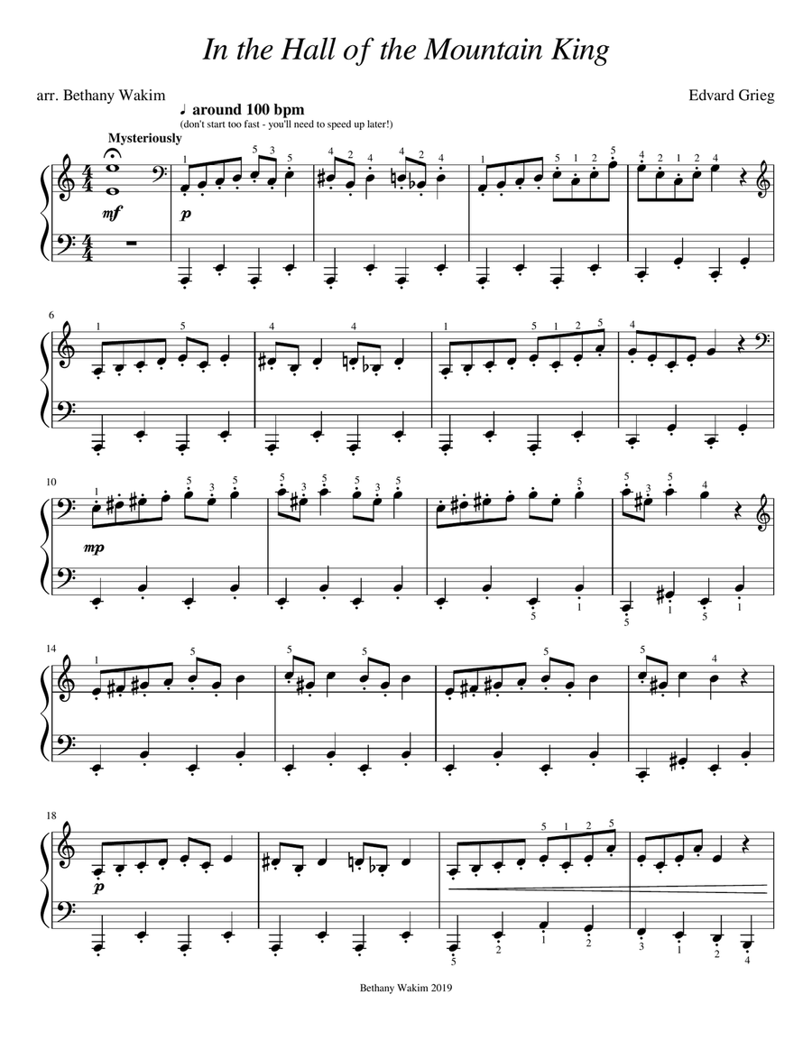 King of the Hill (Main Theme)" Sheet Music for Piano Solo