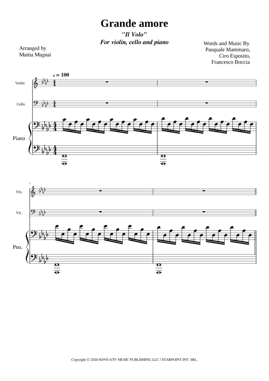 Grande Amore Piano Trio Digital Sheet Music Sheet Music Plus