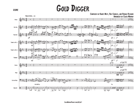 Gold Digger (arr. G Streeks) Sheet Music | Kanye West | String Quartet