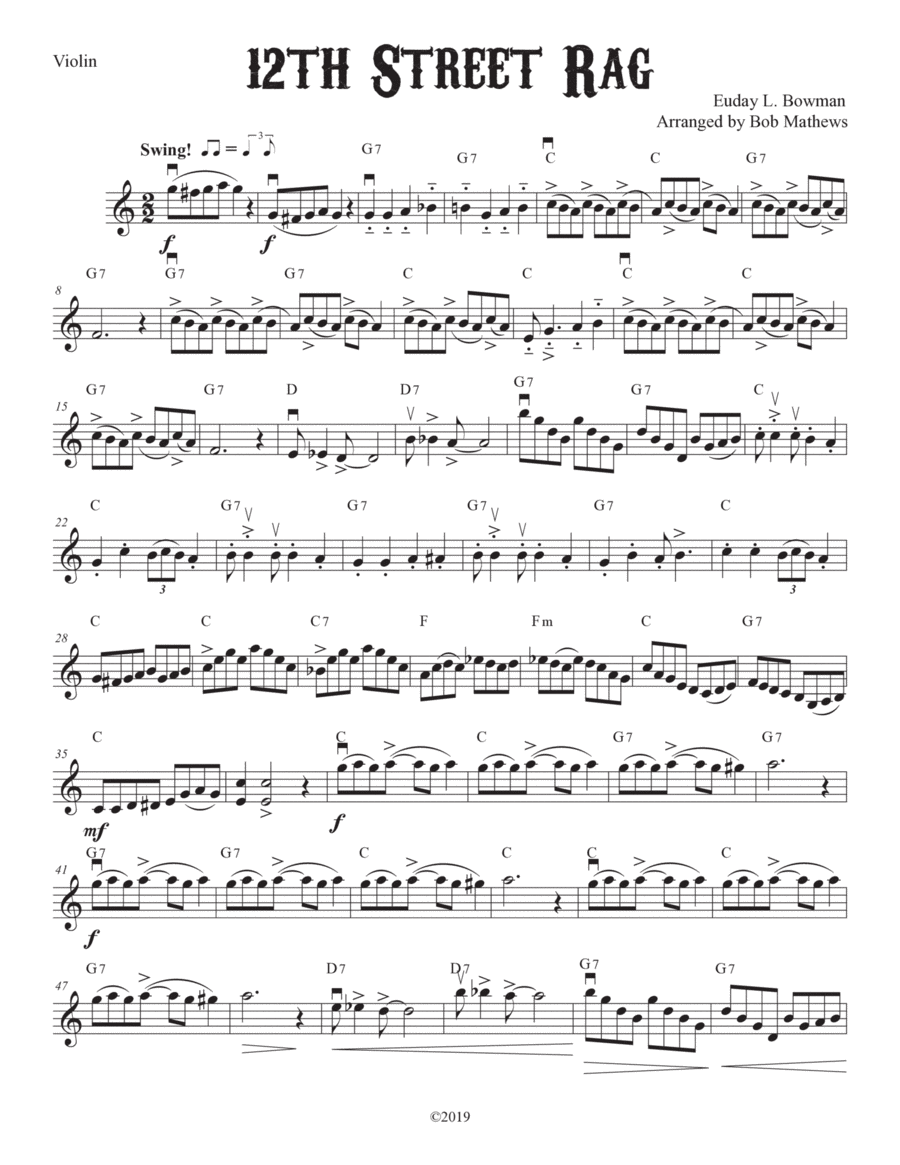 12th street rag ukulele tab clearance