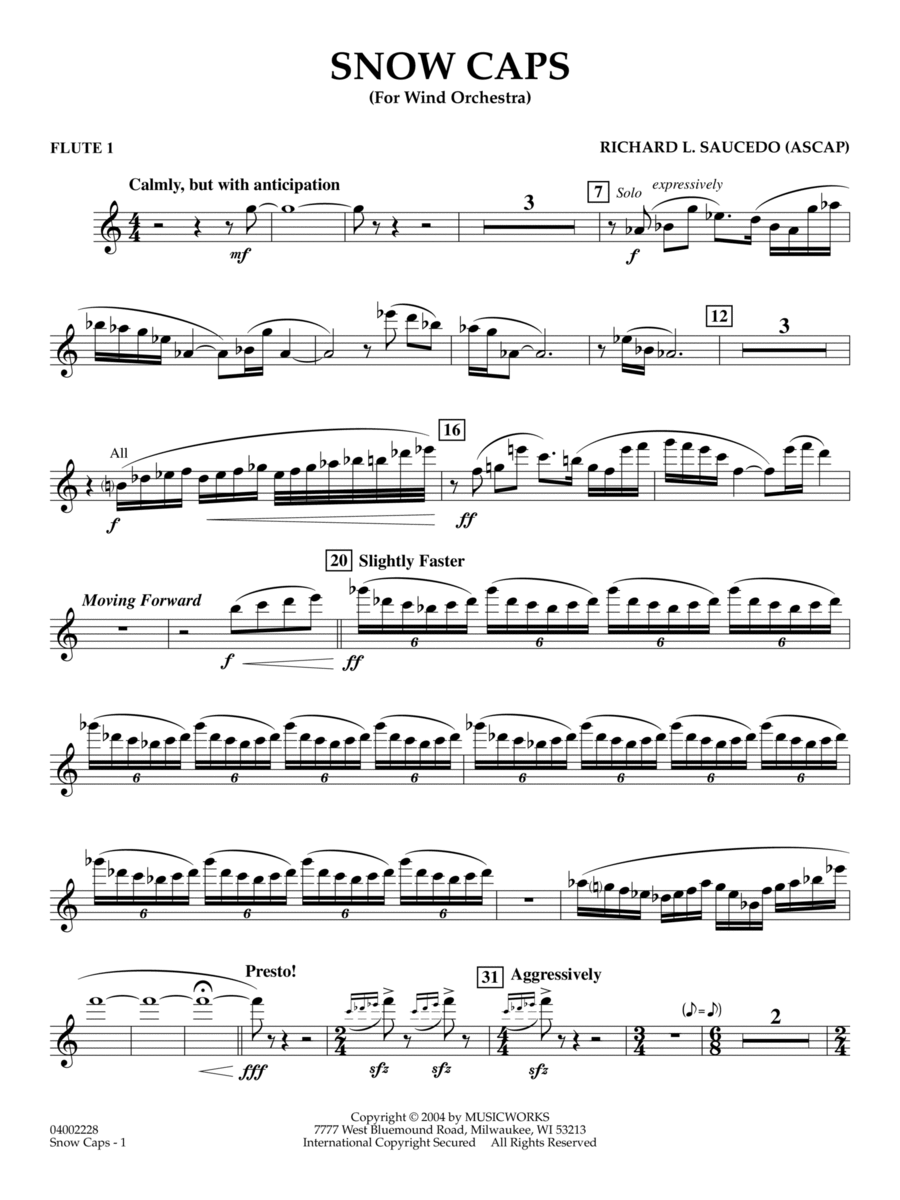 独特の上品 Richard by 1 Flute - Caps Snow L. Digital - Flute - Saucedo アート・デザイン・音楽