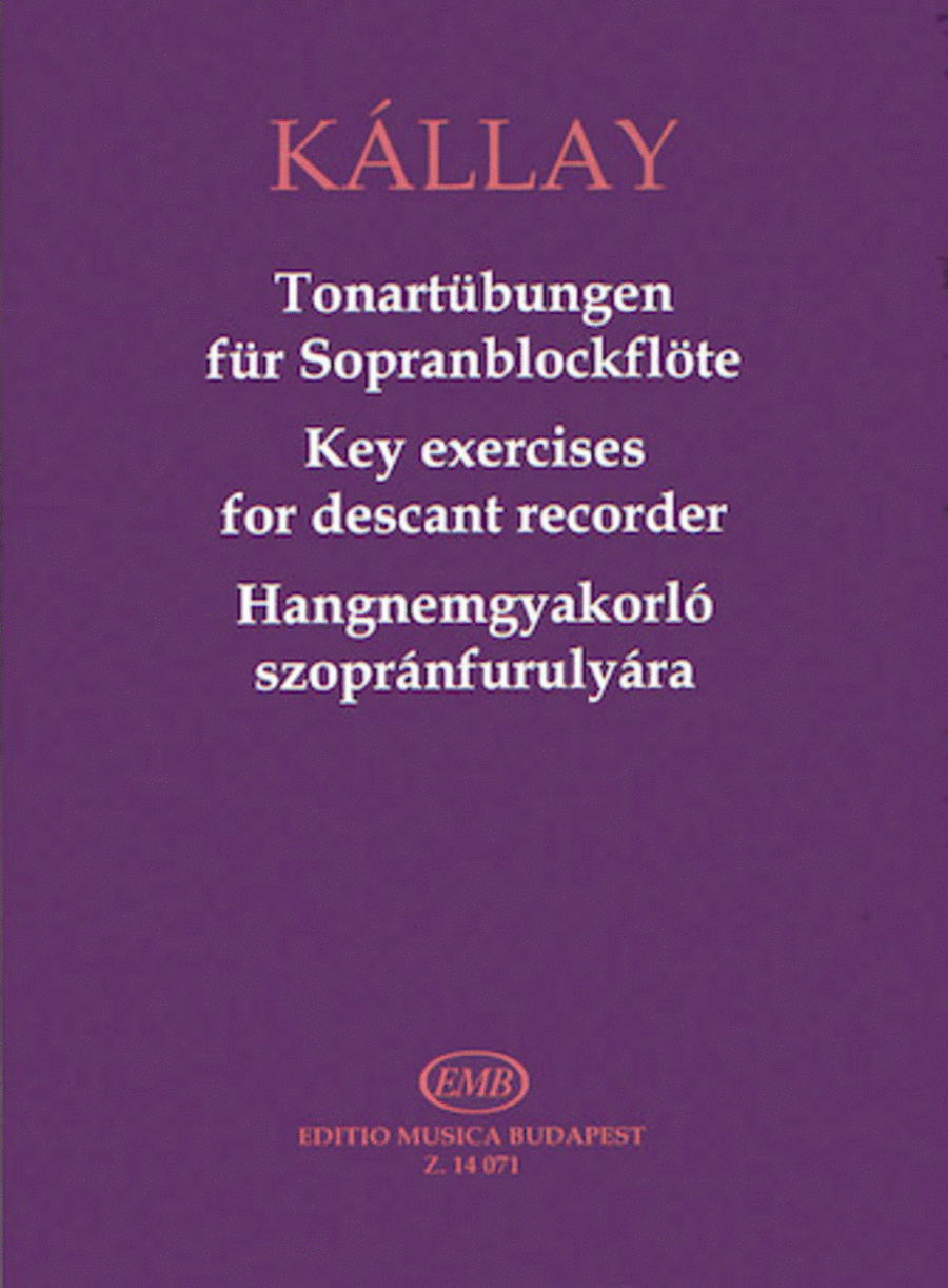 Key Exercises for Descant Recorder Soprano Recorder Sheet Music Sheet Music Plus