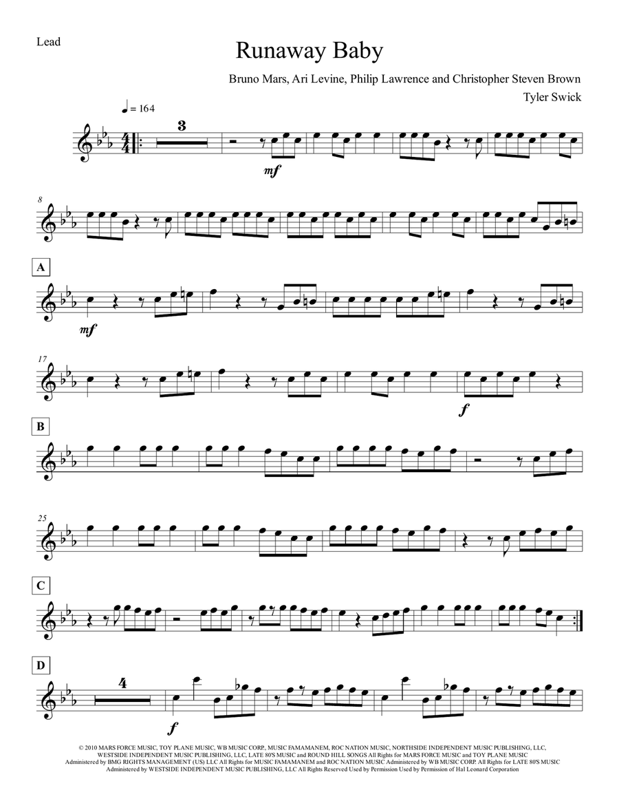 【感謝価格】 Runaway Baby Sheet Digital - Ensemble Large - Mars Bruno by アート・デザイン・音楽