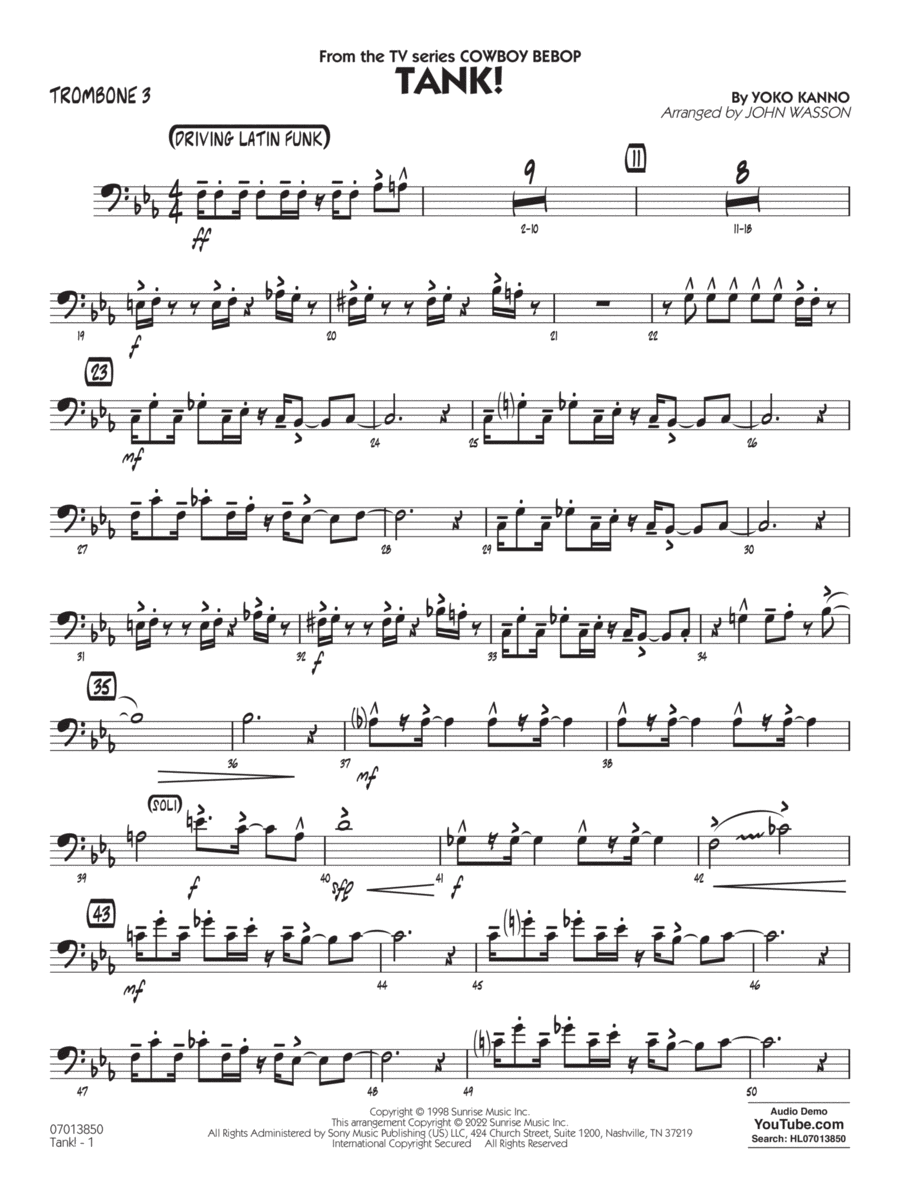 Geniously Hacked Bebop Sheet music for Trombone, Trumpet in b-flat