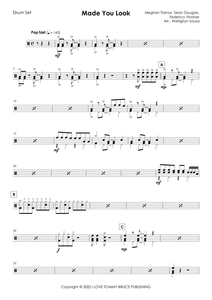 Made You Look by Meghan Trainor - Easy Piano - Digital Sheet Music