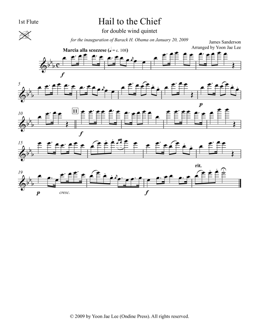 Double clearance wind quintet