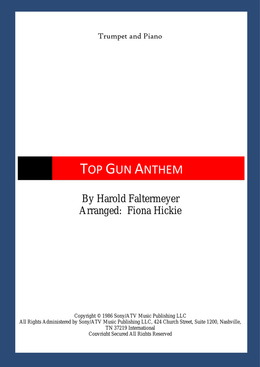 Top Gun Anthem by Harold Faltermeyer - Trumpet Solo - Digital Sheet Music