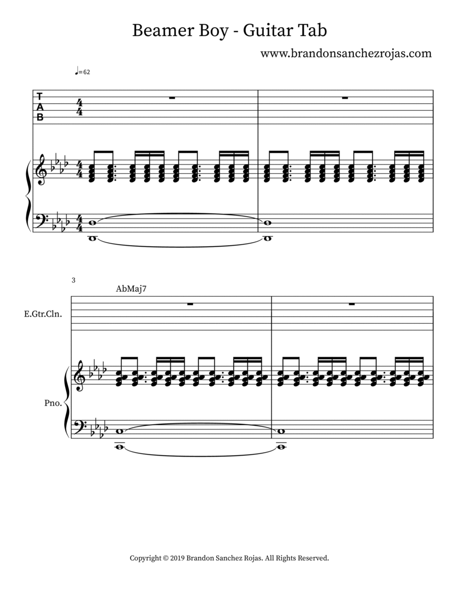 GuitarZero2Hero Faded Guitar Tab in B Minor - Download & Print - SKU:  MN0244160