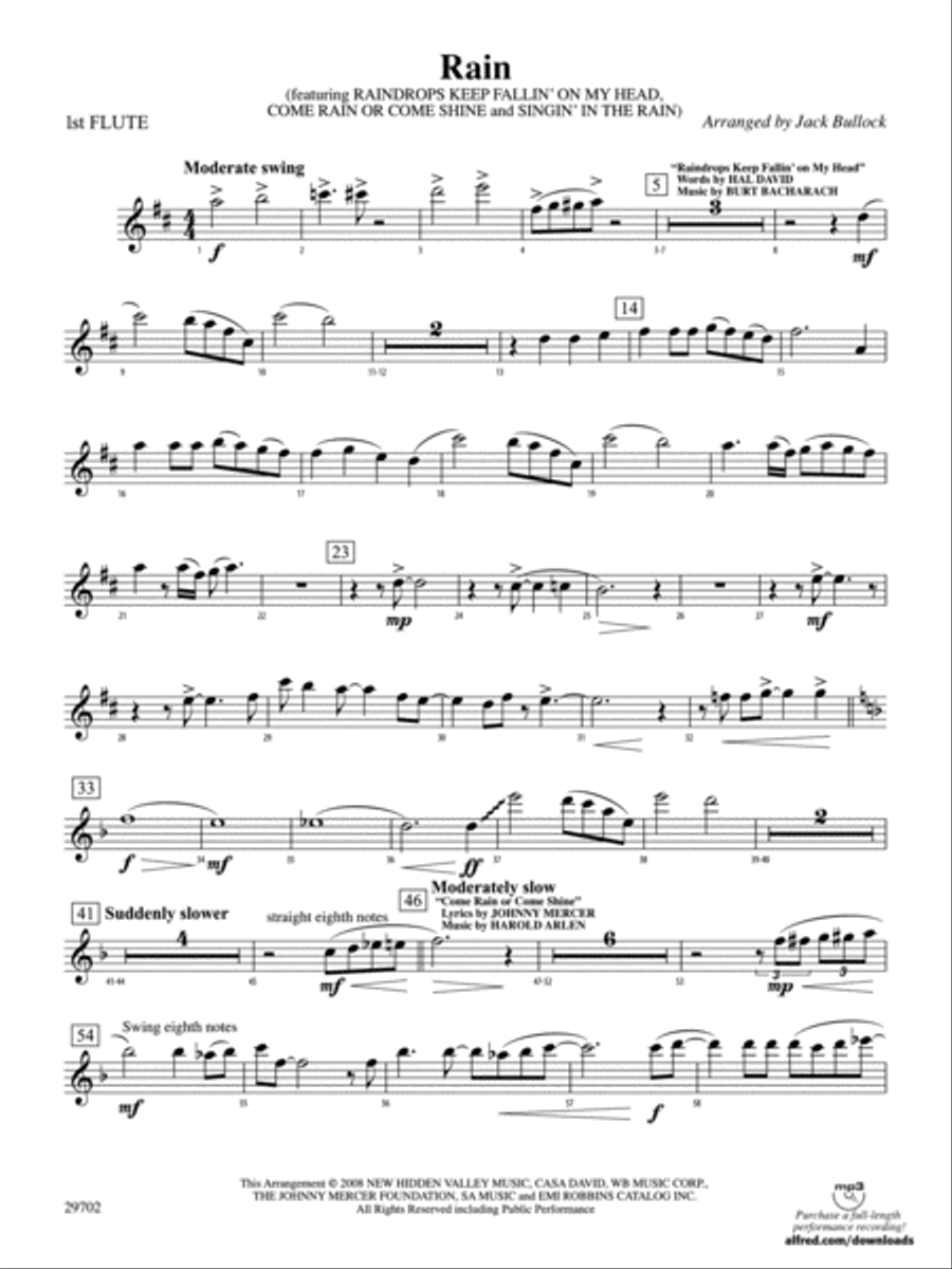 Rain Flute by Jack Bullock Full Orchestra Digital Sheet Music