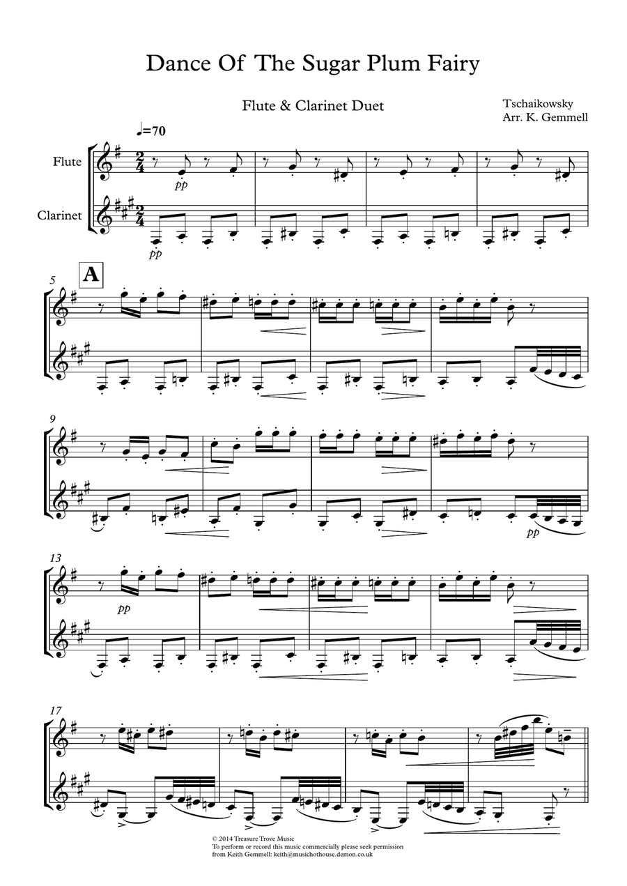 Flute clarinet duet hotsell