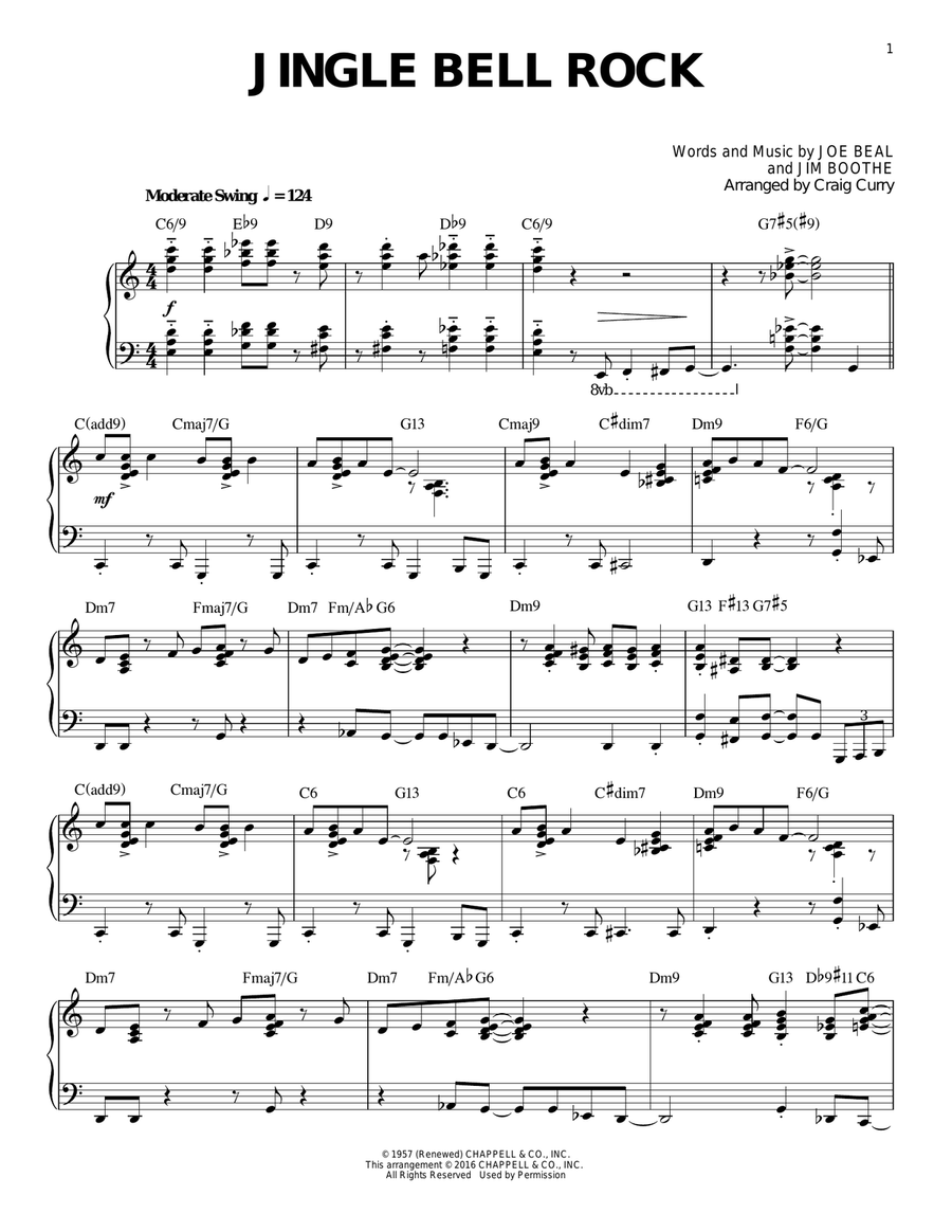 Piano jingle bell on sale rock