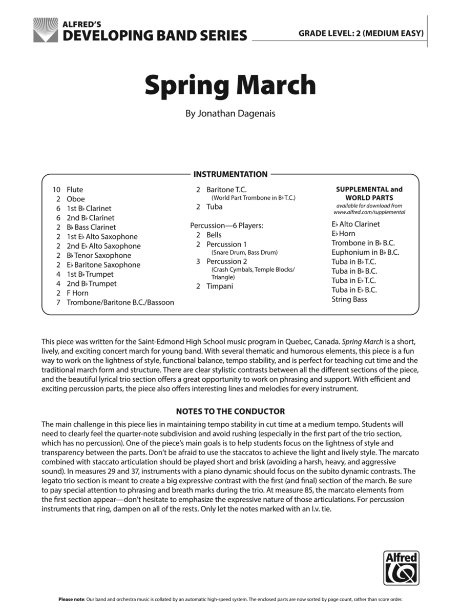 Flying Tigers Concert March スコア+パート譜 Flying Tigers - Concert Band - Sheet Music | Sheet Music Plus