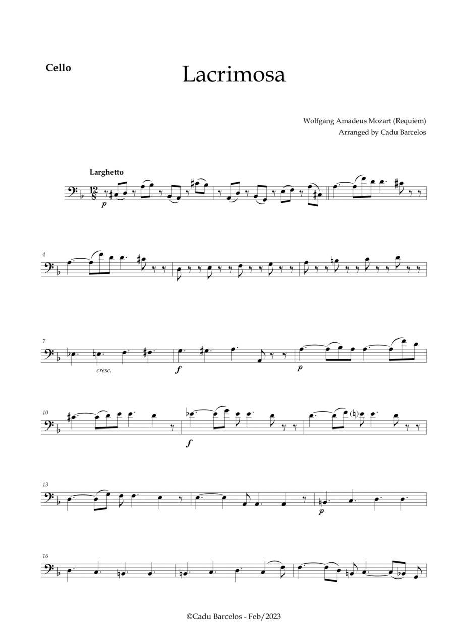 Mozart cello pieces cheap